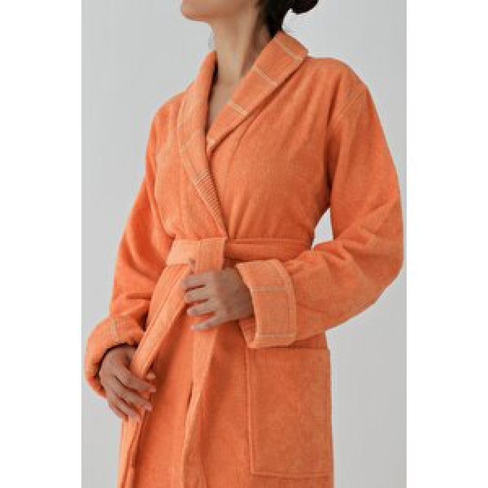 COTTO N MANIA Carmine Robe Desert - Ekstra Yumuşak, Modern Ve Özel Tasarım %100 Pamuk Unisex Şalyaka Bornoz L/XL Bornoz Fiyatı
