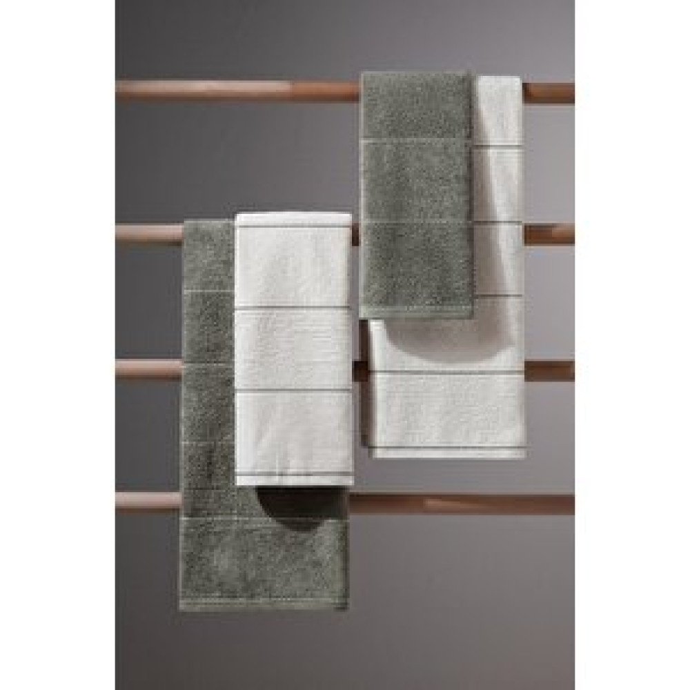 COTTO N MANIA Carmine Set Olive - Ekstra Yumusak, Modern %100 Pamuk 50x90cm ve 70x140cm. Banyo Havlu Seti Banyo Havlusu Fiyatı