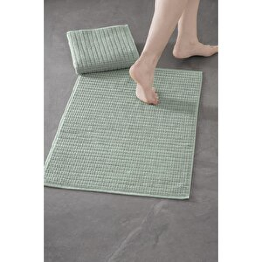 COTTO N MANIA Penta Bathmat 303 - 50x75cm. 2 Adet Premium Ayak Havlusu / Banyo Paspas Seti Yeşil Banyo Halısı Fiyatı