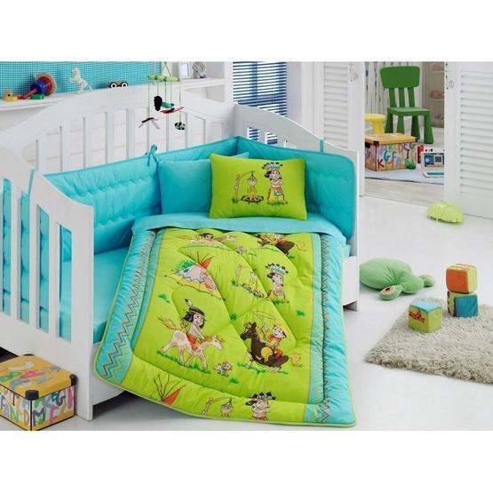 Cotton Box Apaçi Yeşil Bebek Nevresim Takımı Bebek Nevresim Takımı Fiyatı