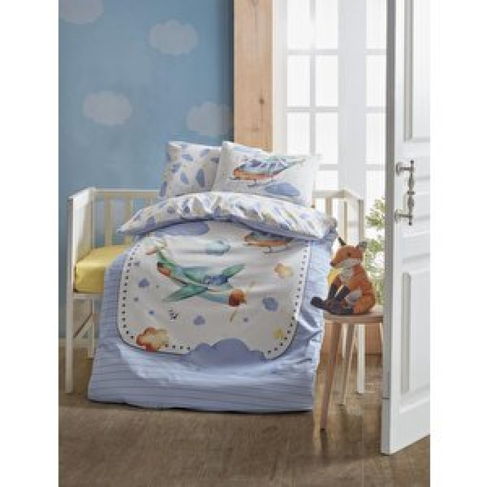 Cotton Box Bebek Nevresim Takımı Air Plane Mavi Bebek Nevresim Takımı Fiyatı
