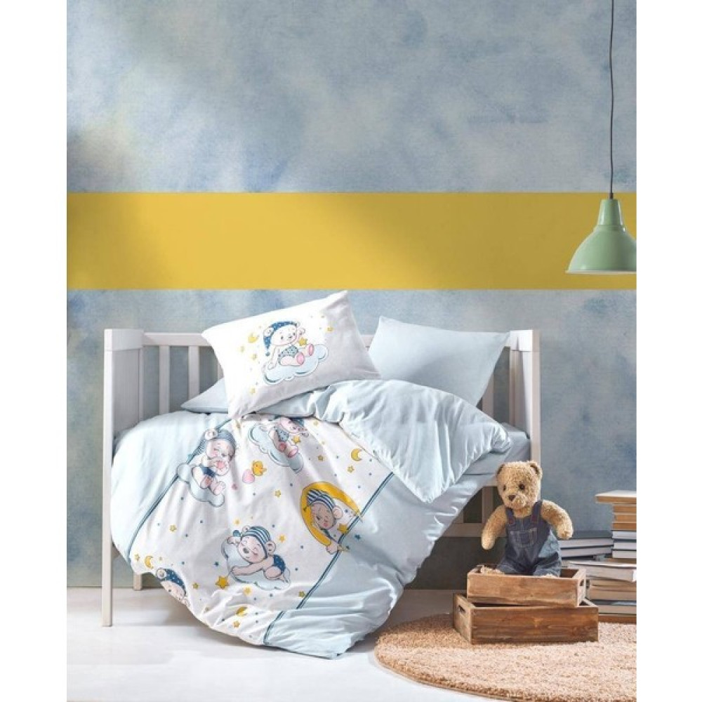 Cotton Box Bebek Nevresim Takımı - Bear Mavi Bebek Nevresim Takımı Fiyatı