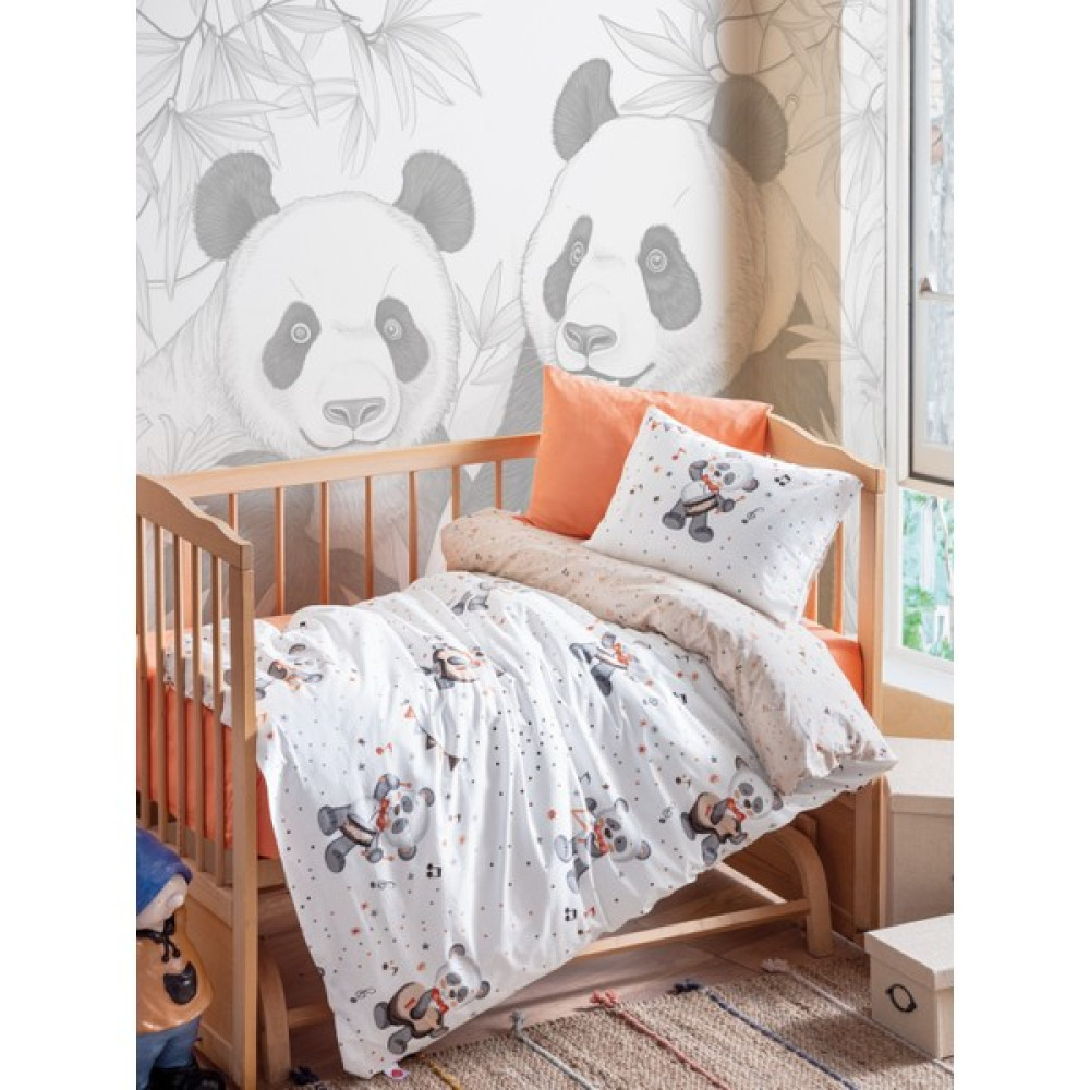 Cotton Box Bebek Nevresim Takımı Musico Oranj - 100 x 150 cm Bebek Nevresim Takımı Fiyatı