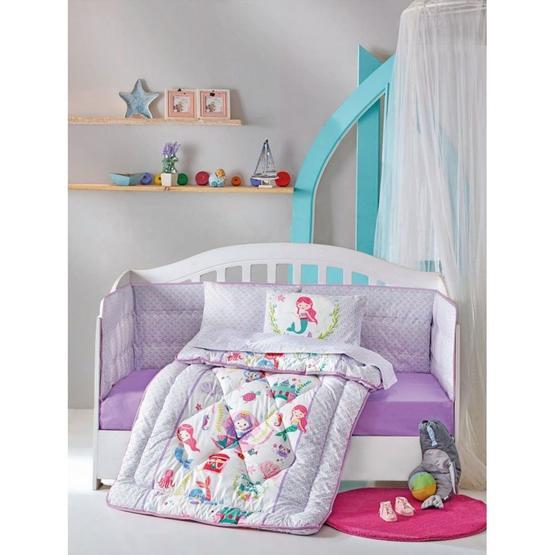 Cotton Box Deniz Kızı Lila Bebek Nevresim Takımı