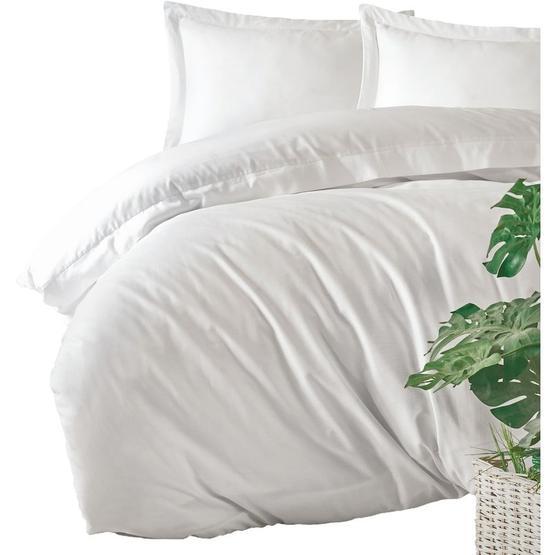 Cotton Box Elegant Beyaz Saten Çift Kişilik Nevresim Takımı