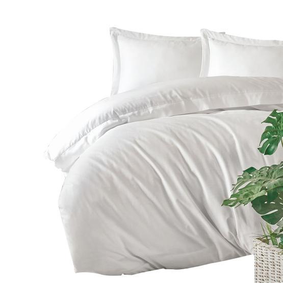 Cotton Box Elegant Beyaz Saten Çift Kişilik Nevresim Takımı Nevresim Takımı Fiyatı
