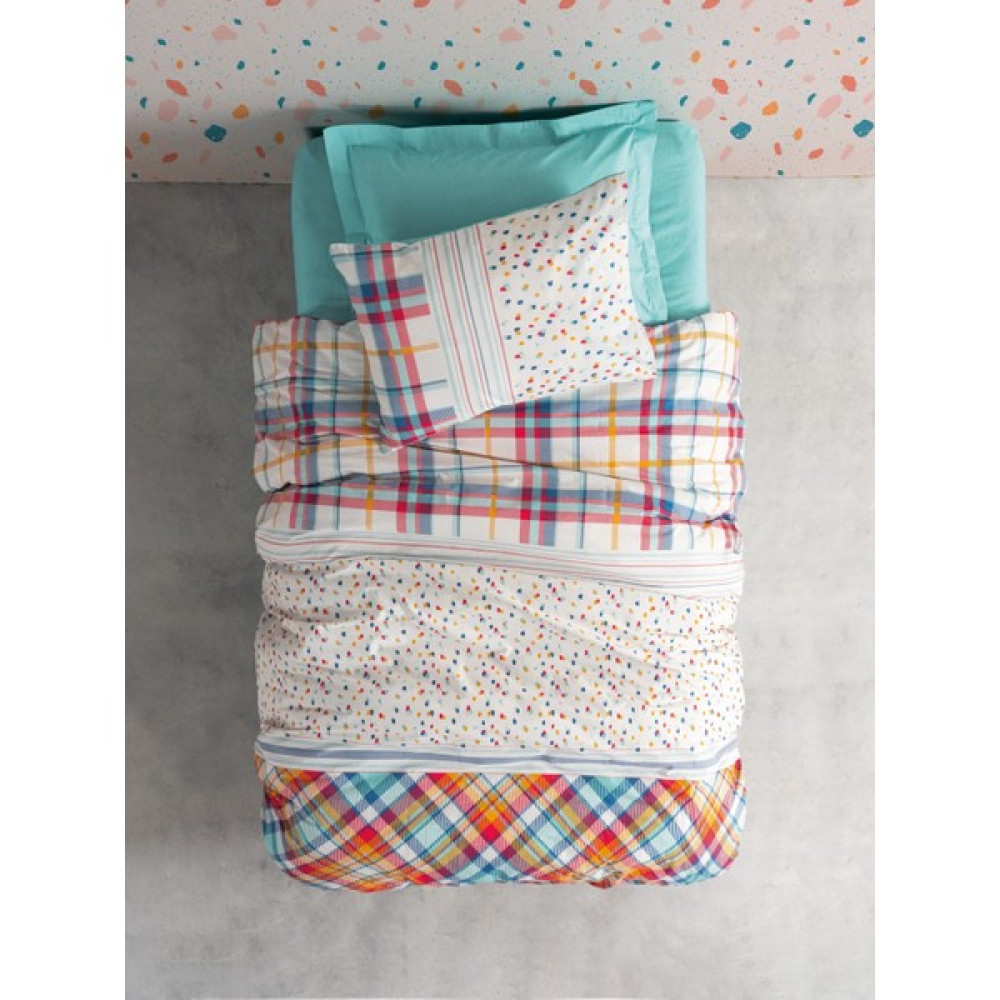 Cotton Box Genç Odası Tek Kişilik Lastikli Çarşaflı Nevresim Takımı Baniti Mint - 180 x 220 cm Bebek Nevresim Takımı Fiyatı