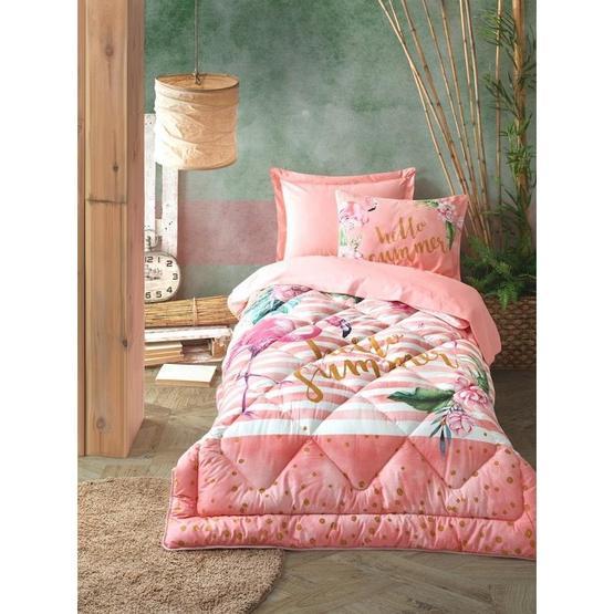 Cotton Box Hello Summer Pembe Tek Kişilik Uyku Seti Takımı