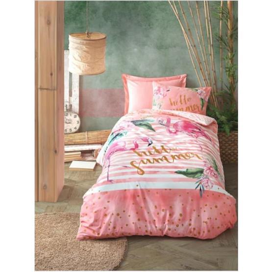 Cotton Box Hello Summer Pembe Tek Kişilik Uyku Seti Takımı