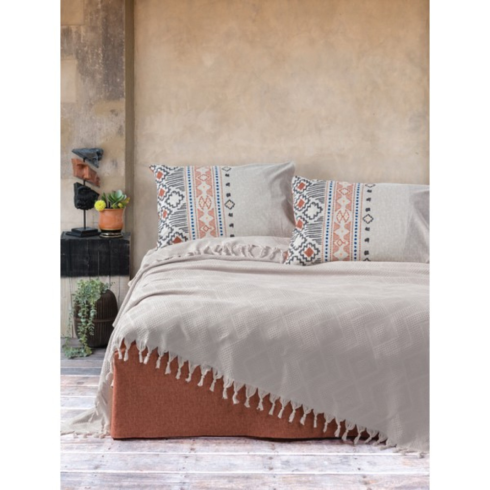 Cotton Box Jakarlı Çift Kişilik Pike Takımı Origin Taş Pike & Pike Takımı Fiyatı