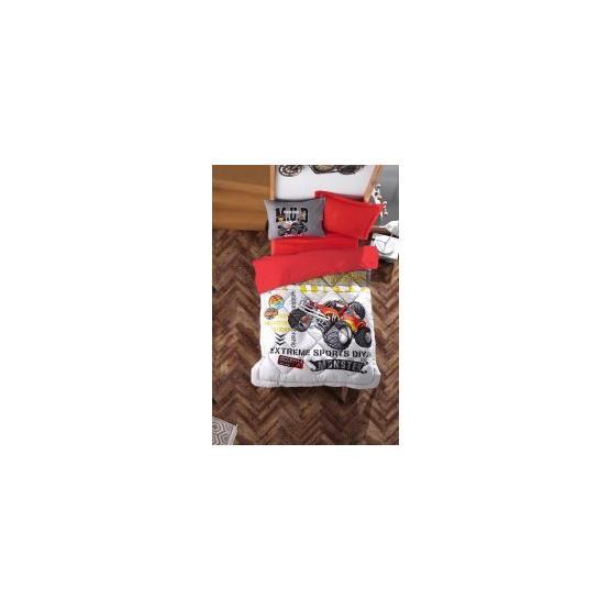 Cotton Box Junior Ranforce Monster Kırmızı Tek Kişilik Uyku Seti