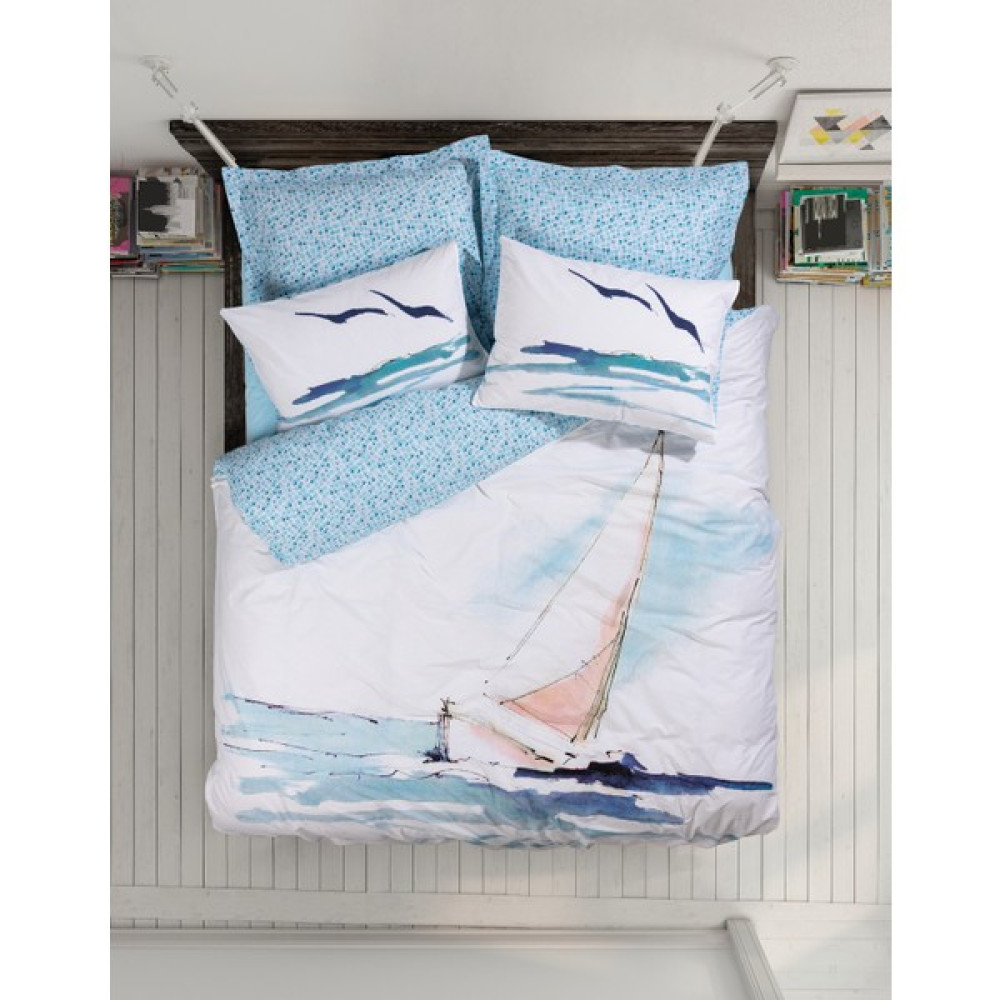 Cotton Box Maritime Çift Kişilik Nevresim Takımı Sail Mavi - 200 x 220  cm Nevresim Takımı Fiyatı