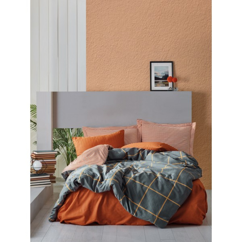 Cotton Box Modern Ranforce Çift Kişilik Nevresim Takimi Stark Tarçın - 200 x 220 cm Nevresim Takımı Fiyatı