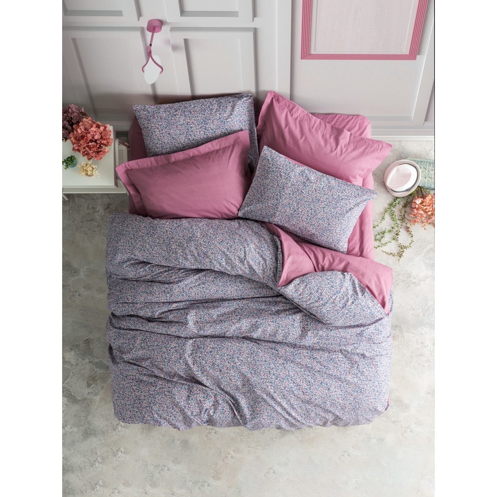 Cotton Box Petite Çift Kişilik Lastikli Çarşaflı Penny Gül Kurusu Nevresim Takımı - 160 x 200 cm Nevresim Takımı Fiyatı
