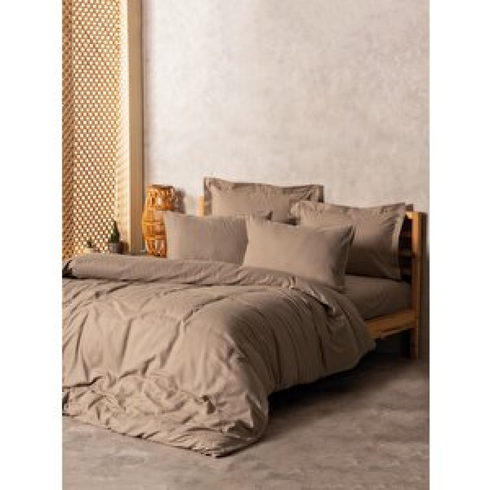 Cotton Box Plaid Ranforce Tek Kişilik Nevresim Takımı Vizon Nevresim Takımı Fiyatı