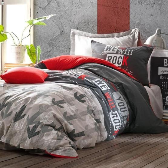 Cotton Box Rock Kırmızı Tek Kişilik Nevresim Takımı Nevresim Takımı Fiyatı