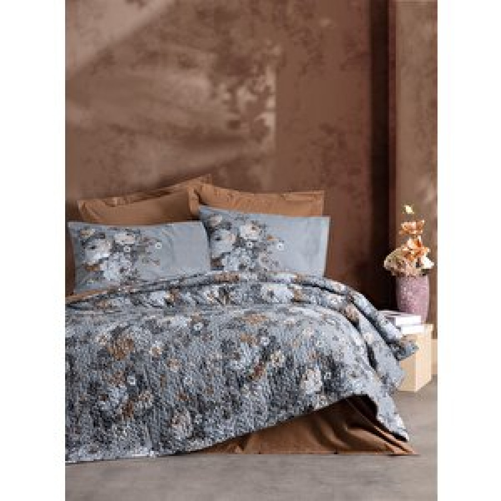 Cotton Box Tek Kişilik Complete Set Lenora Kahve Nevresim Takımı Fiyatı