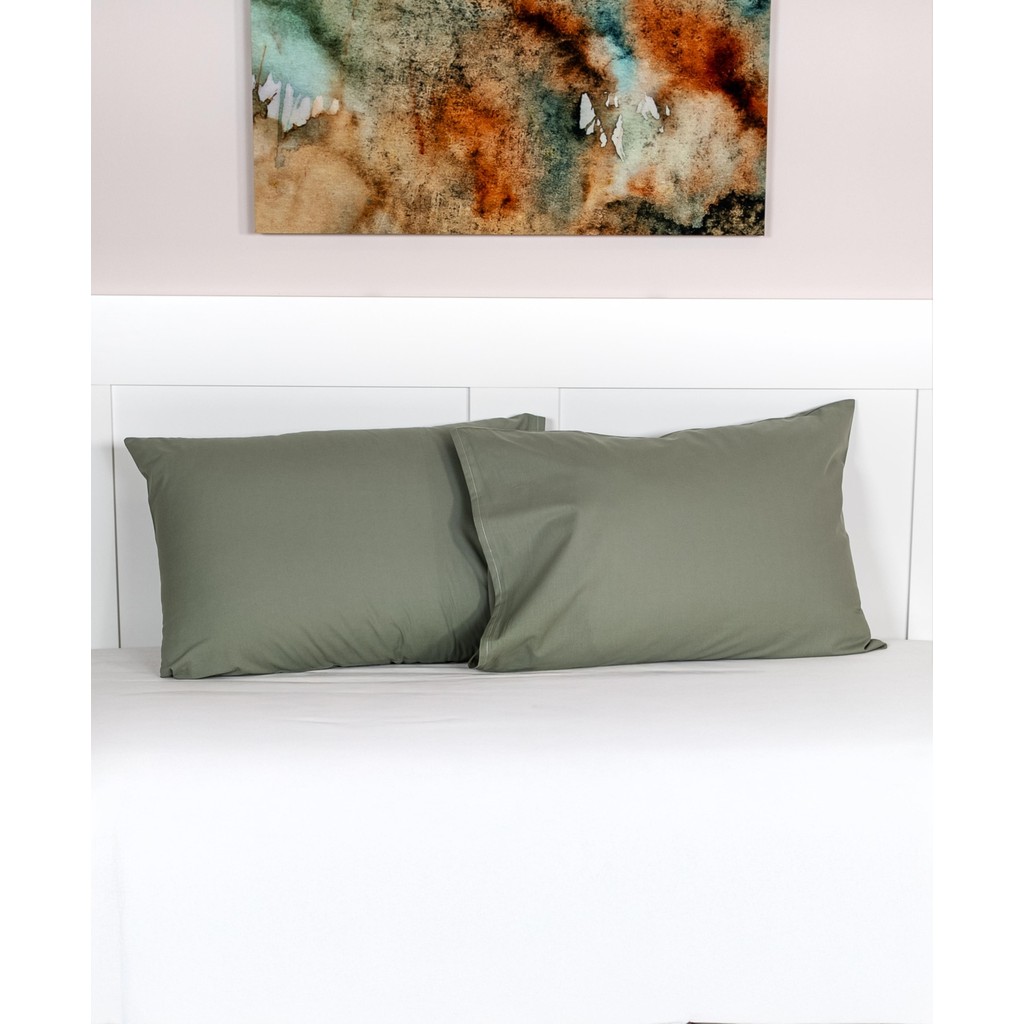 Cotton Collection 2li Yastık Kılıfı Haki - Çok Renkli - 2’li Yastık Kılıfı Yastık Kılıfı Fiyatı