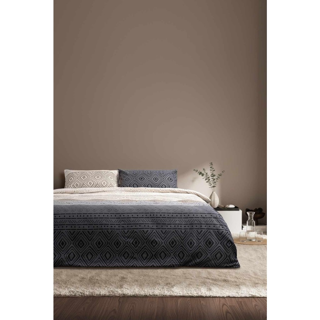 Cotton Collection Kışlık Pazen Çift Kişilik Nevresim Seti Artica - Gri - Beyaz - 200 x 220 cm Nevresim Takımı Fiyatı