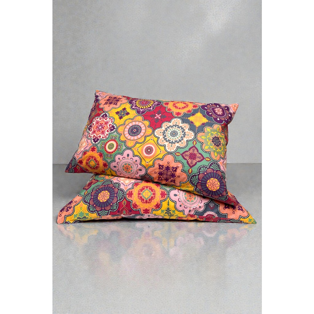 Cotton Collection Ranforce 2li Yastık Kılıfı Harmoni - Çok Renkli - 2’li Yastık Kılıfı Yastık Kılıfı Fiyatı