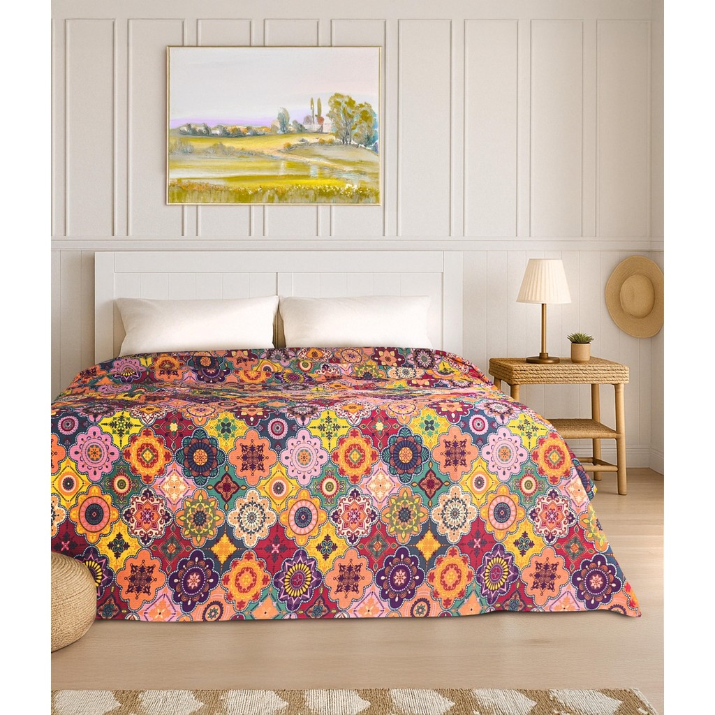 Cotton Collection Tek Kişilik Pike Harmoni - Çok Renkli Pike & Pike Takımı Fiyatı