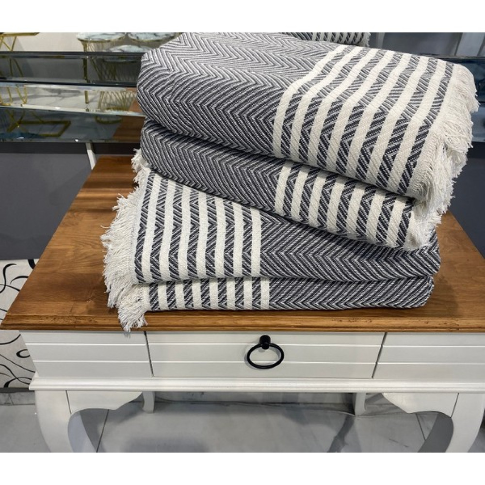 Cotton Feel Xxl Jumbo Boy 350 cm Kol Örten Koltuk Örtüsü Takımı 3-3-1-1-Renk=antrasit Gri - Antrasit - Füme - 175 x 350 cm Koltuk & Kanepe Örtüsü Fiyatı