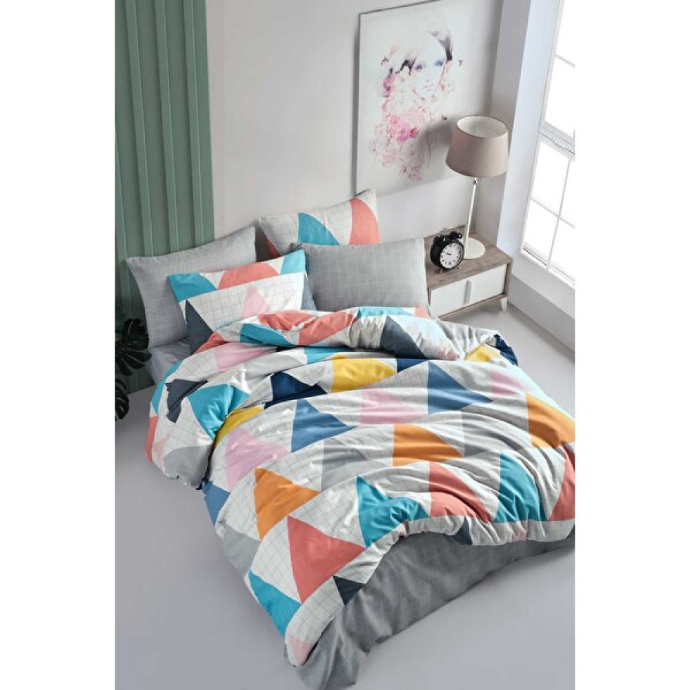 Cotton Life Fancy Tek Kişilik Nevresim Takımı - Mont Blanc Gri - 160 x 220 cm Nevresim Takımı Fiyatı