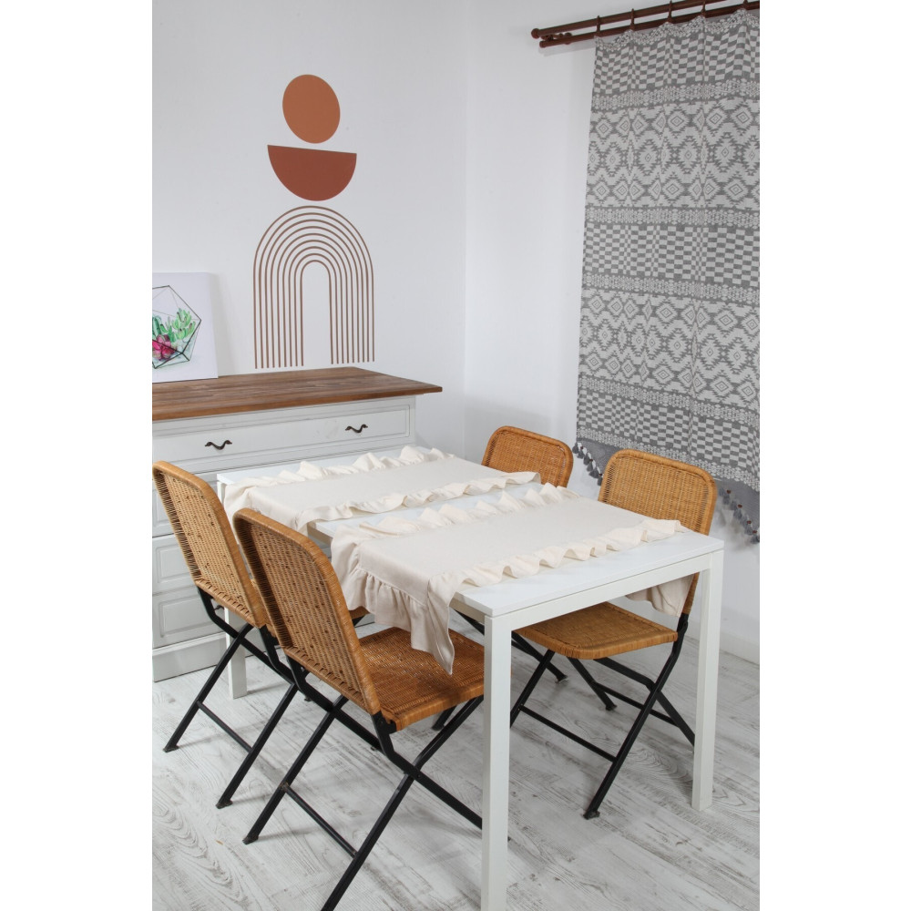 cotton maison Naturel Runner 2 li Vintage 40x80 Cm Runner Fiyatı