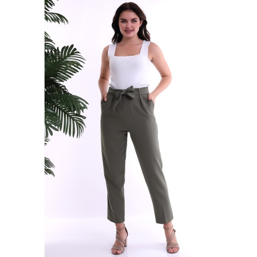Cotton Mood 22222382 Azra Cepli Havuç Pantolon Hakı Kadın Pantolon Fiyatı