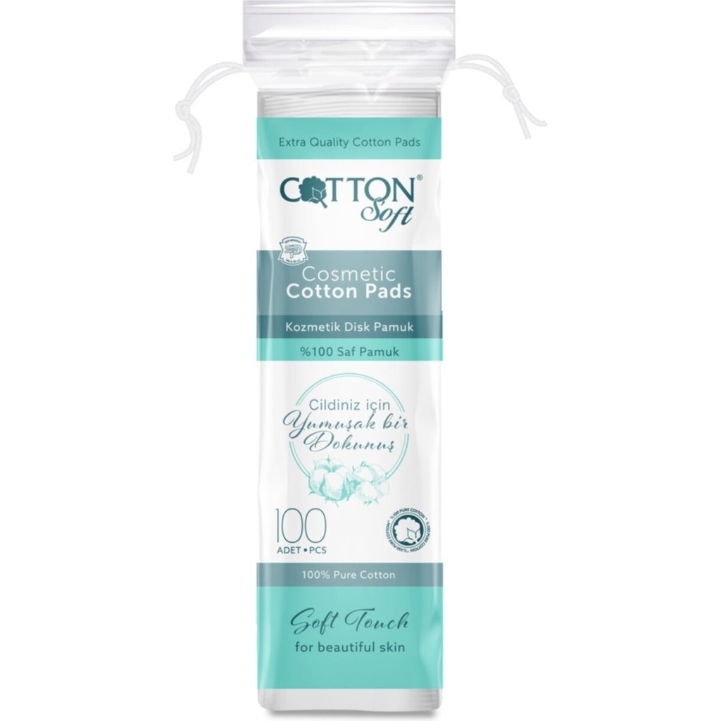 Cotton Soft Makyaj Pamuğu %100 Saf Pamuk 100 Adet Yumuşak Dokulu Disk Pamuk Diğer Fiyatı