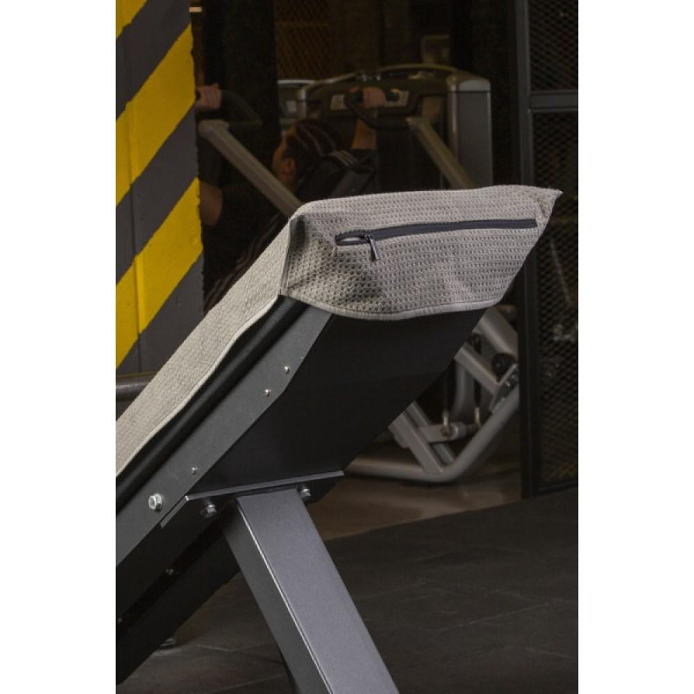Cotton Therapy Fitpro 50X100 cm Fermuarlı Cepli Spor Fitness Havlusu - 50 x 100 cm - Gri El / Yüz Havlusu Fiyatı