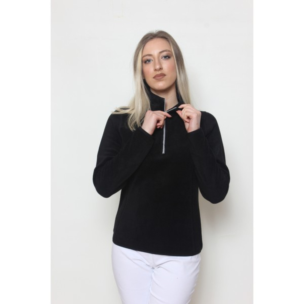 Cottoncool Kadın Polar Yarım Fermuar Sweatshirt - L - Siyah Oto Boyaları Fiyatı