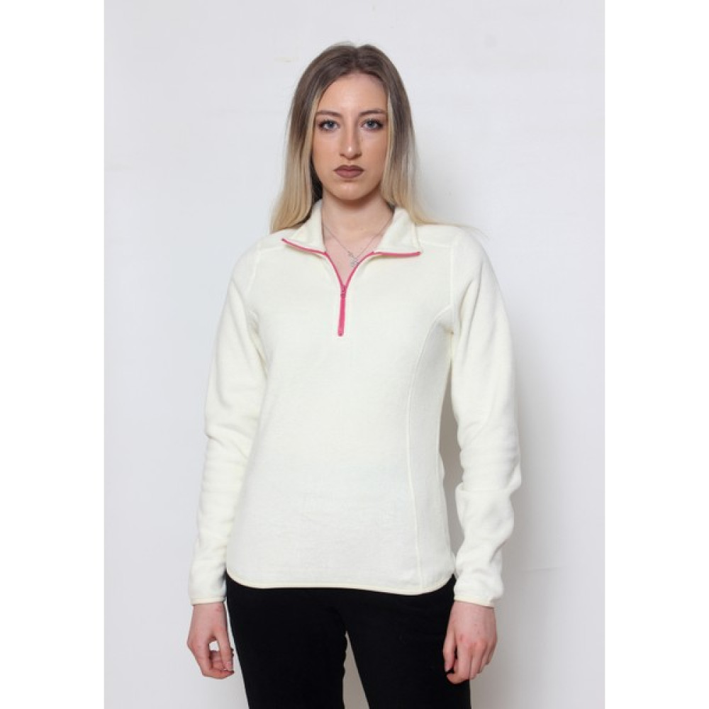 Cottoncool Kadın Polar Yarım Fermuar Sweatshirt - XL - Ekru Oto Boyaları Fiyatı