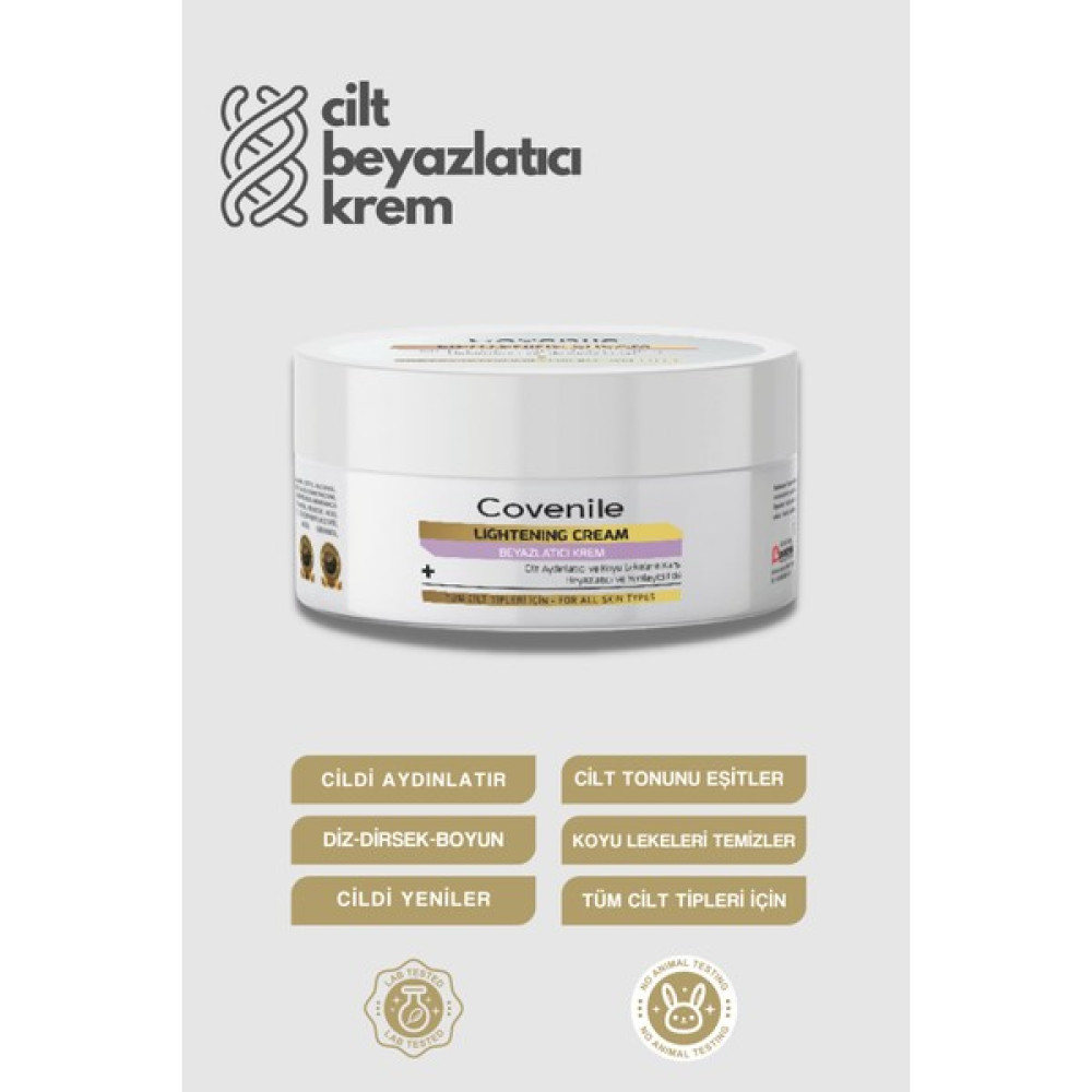 Covenile Cilt Tonu Eşitleyici Cilt Beyazlatıcı Krem 100 ml Leke Kremi Fiyatı