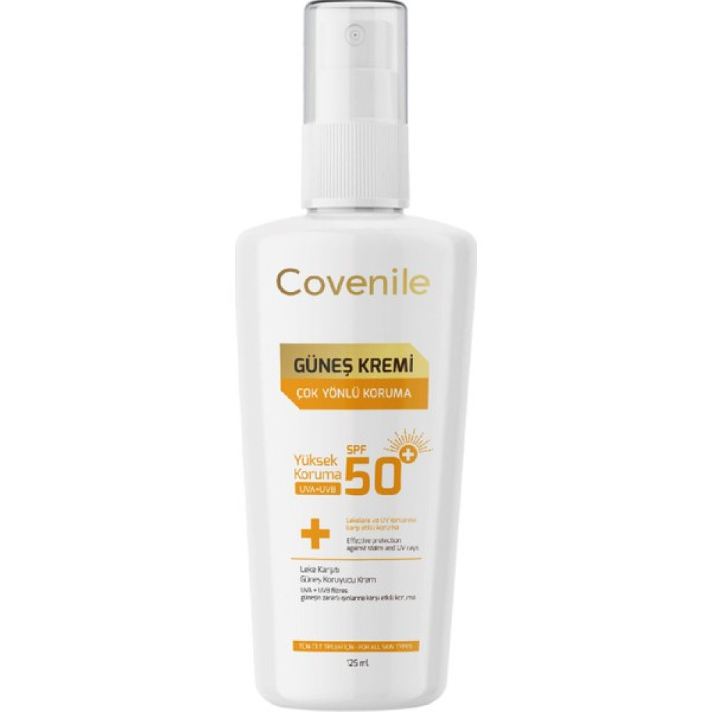 Covenile Spf 50+ Yüz ve Vücut Güneş Kremi Tüm Cilt Tipleri İçin Çok Yönlü Yüksek Koruma 125 ml Güneş Kremleri ve Losyonları Fiyatı