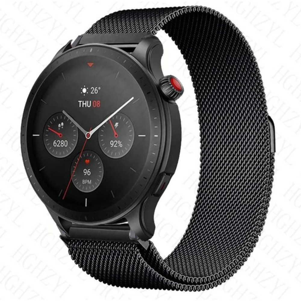 Cover Center Huawei Watch Gt2 42MM /gt3 42MM Uyumlu 20MM Mıknatıslı Metal Hasır Kordon Manyetik Metal Hasır Örgü - Siyah Giyilebilir Teknoloji Aksesuarları Fiyatı