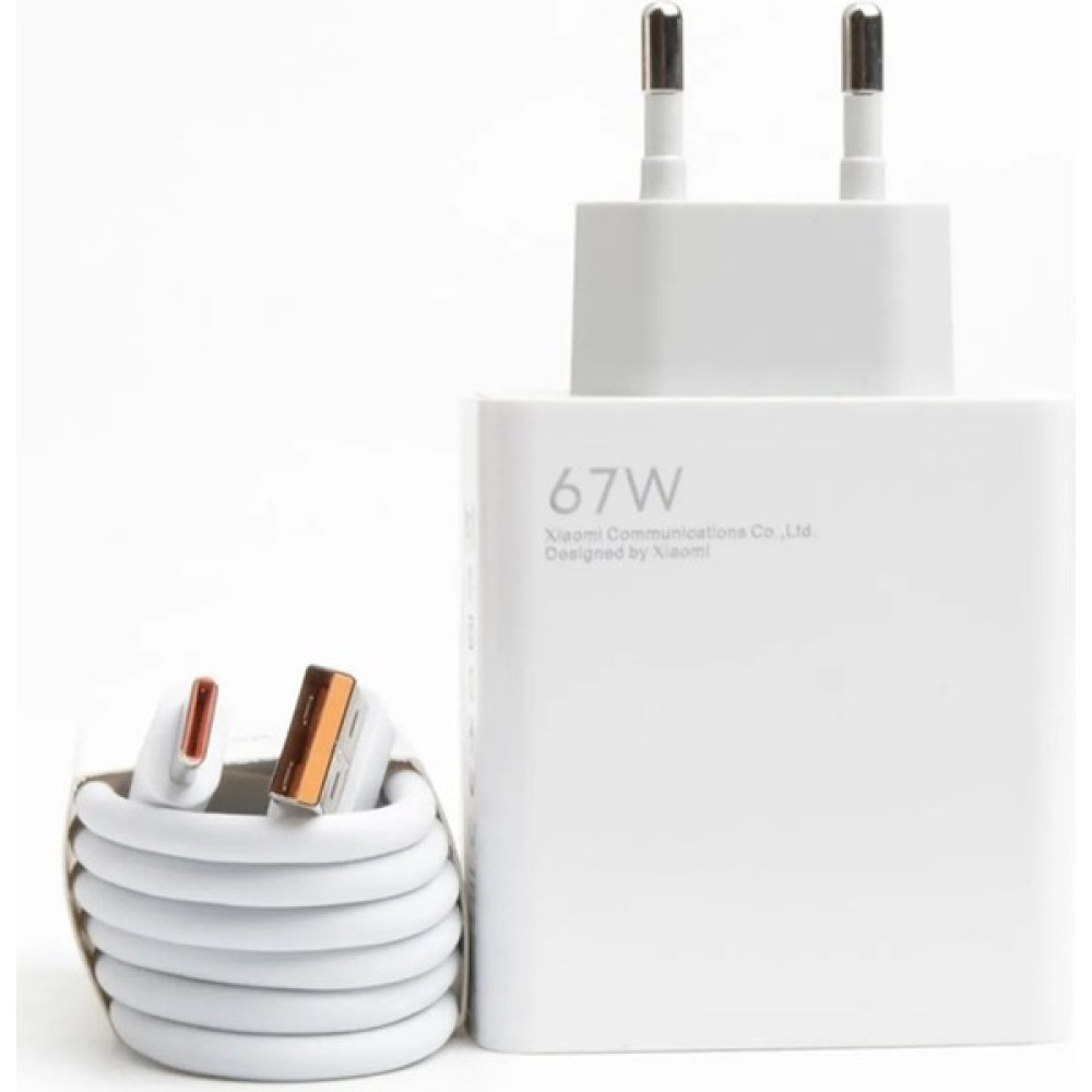Cover Center Xiaomi Redmi K50 Gamming Turbo 67 Wolt Hızlı Şarj Aleti Cihazı Type-C Uçlu Kablo+Adaptör - Beyaz Cep Telefonu Araç Kiti Fiyatı