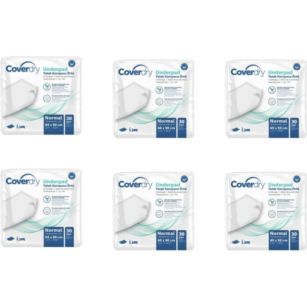 Coverdry Hasta Altı Serme Bezi 60x90 - 30 Adetli - 6 Paket - M Hasta Bezleri ve Temizliği Fiyatı
