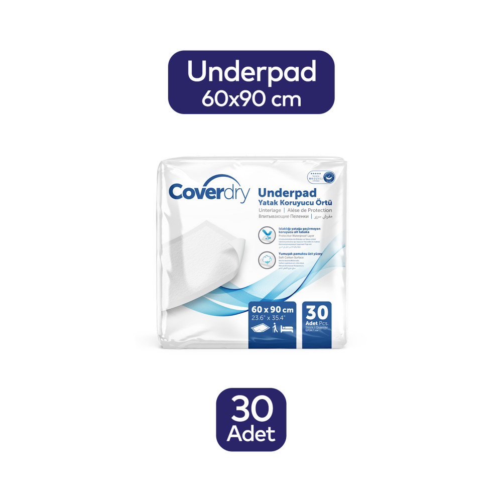 Coverdry Yatak Koruyucu Örtü 60x90 30 Adet Sağlık Fiyatı