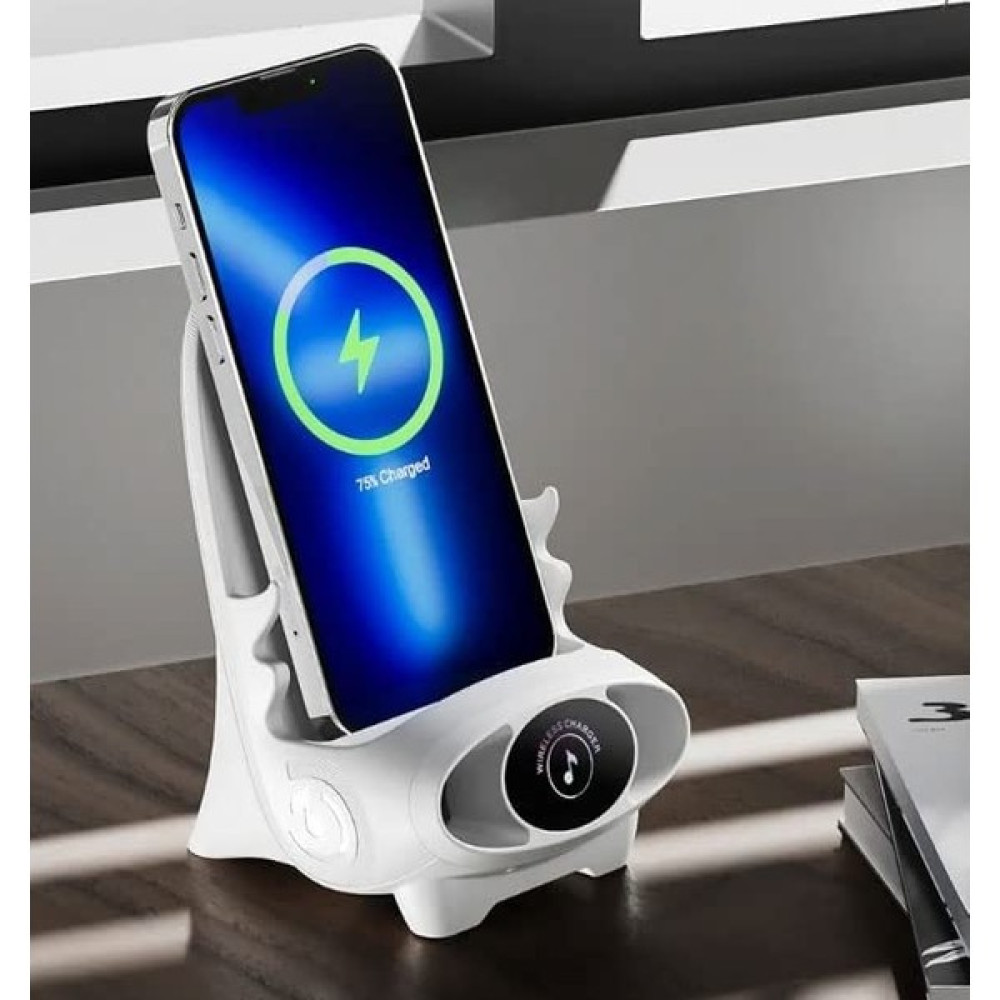 Coverzone 3 In 1 Kablosuz Şarj Cihazı ve Telefon Tutucu Masaüstü Evrensel 15W Qi Kablosuz Şarj Istasyonu Iphone Stand Dock Akıllı Hızlı Kablosuz Şa... Cep Telefonu Şarj Cihazı Fiyatı