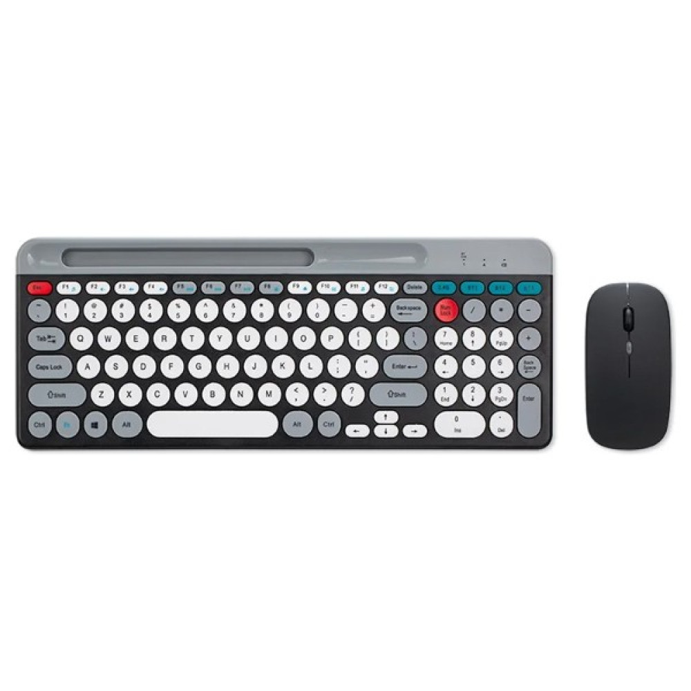 Coverzone Bluetooth Klavye Mouse Kablosuz Klavye ve Rgb Mouse Set 2.4g Bluetooth Lithium Batarya Taşınabilir Hafif ve Ince Tasarım Ingilizce Q Klav... Klavye - Mouse Fiyatı