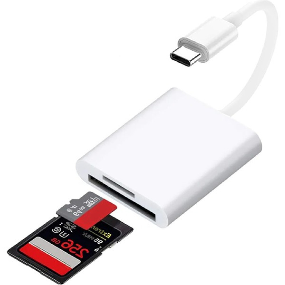 Coverzone iPhone 15 Uyumlu Type-C Kart Okuyucu Sd Kart Adaptörü Tf Kart Okuyucu Disk Adaptörü Mobil Kart Okuyucu Hızlı Aksesuarları Bağlayın ZR571 Tablet Aksesuarı Fiyatı