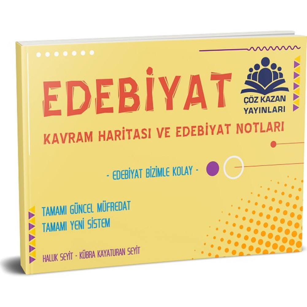 Çöz Kazan Yayınları Edebiyat Kavram Haritası ve Notları Ders Sınav Kitapları Fiyatı