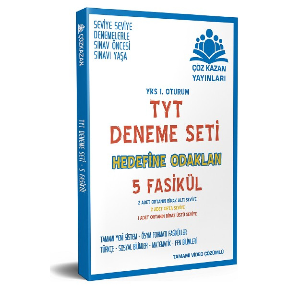 Çöz Kazan Yayınları TYT Deneme Seti 5 Fasikül Temel Yeterlilik Testi (TYT) Fiyatı