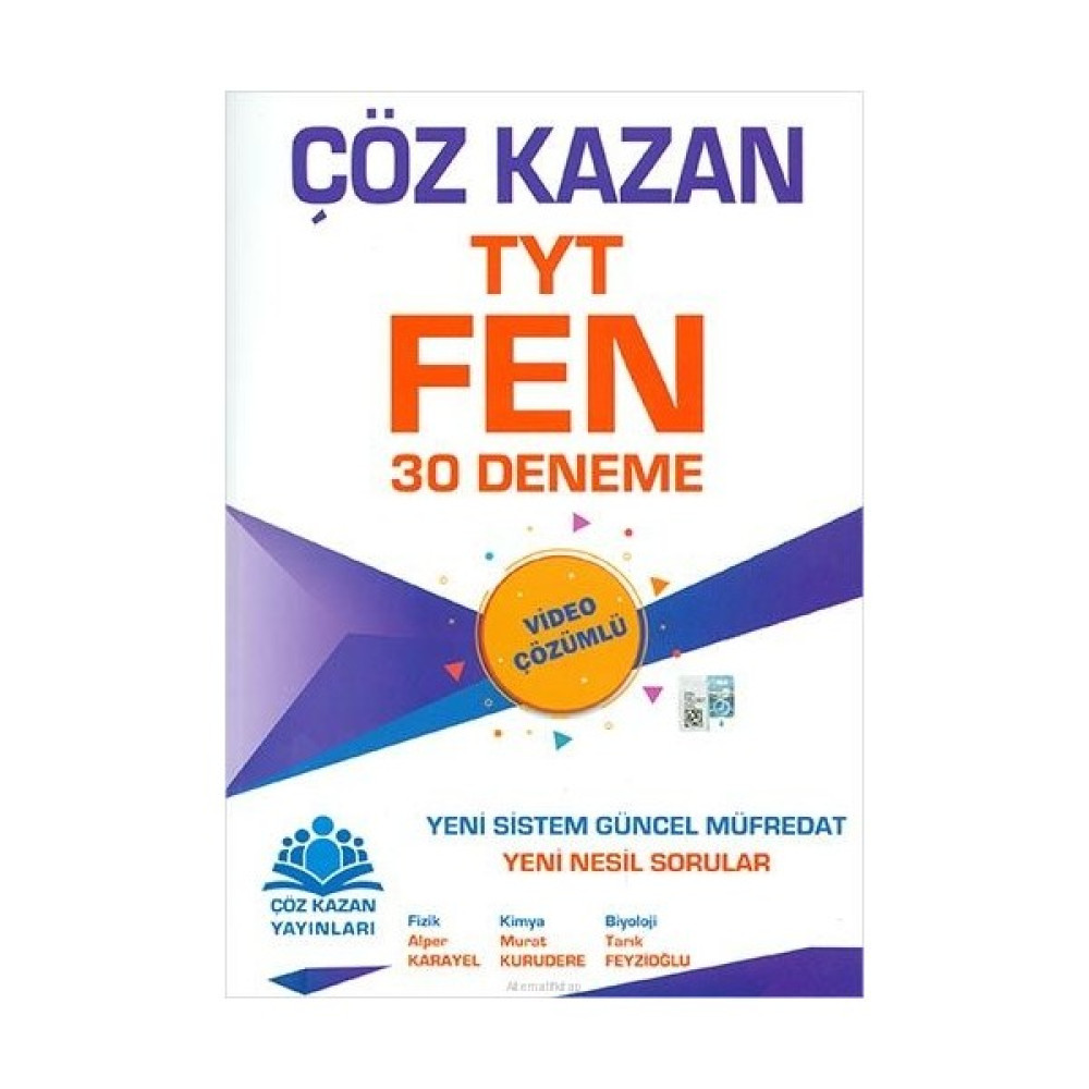 Çöz Kazan Yayınları TYT Fen Bilimleri 30 Deneme Sınavı Temel Yeterlilik Testi (TYT) Fiyatı