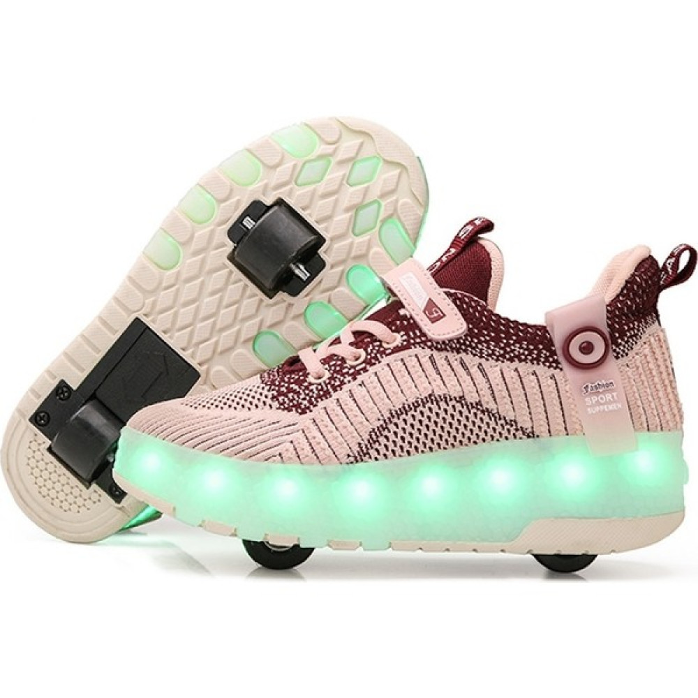 Coze Step LED Işıklı Yetişkin Çocuk Patenleri (Yurt Dışından) - 30 - 34 - Beyaz - Pembe Oto Boyaları Fiyatı