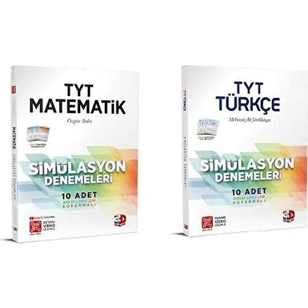 Çözüm 3D Yayınları TYT Matematik ve Türkçe Simülasyon Deneme Seti Tüm Dersler Fiyatı