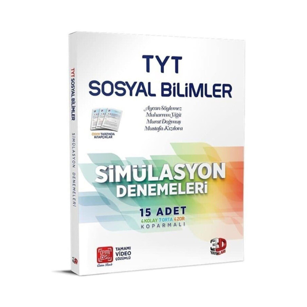 Çözüm Yayınları Çözüm 3d Tyt Sosyal Bilimleri Simülasyon Denemeleri Ders Sınav Kitapları Fiyatı