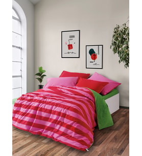 Cozy Home Popping Colors Çift Kişilik Lastikli Çarşaflı Nevresim Takımı Cherie Yeşil - 200 x 220 cm Diğer Fiyatı