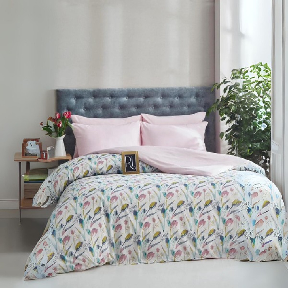 Cozyy Life Lale Desen Çift Kişilik Nevresim Takımı - Kolay Ütülenir - Kutulu - Pembe - 200 x 230 cm Nevresim Takımı Fiyatı